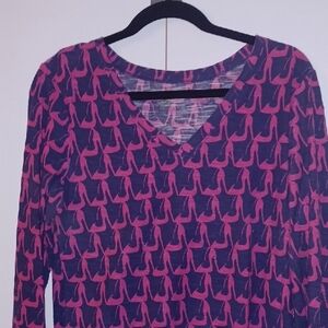 Pink and Purple Women's Top